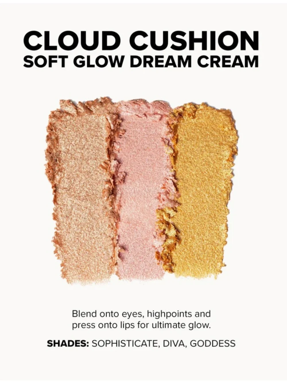 NUDESTIX Stax Shimmer Eyeshadow Trio — Peach, Rose Gold & Gold